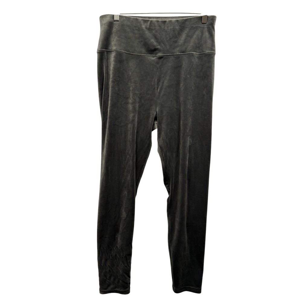 Offline by Aerie Women XL Short Charcoal Gray Velvet High Waisted Leggings